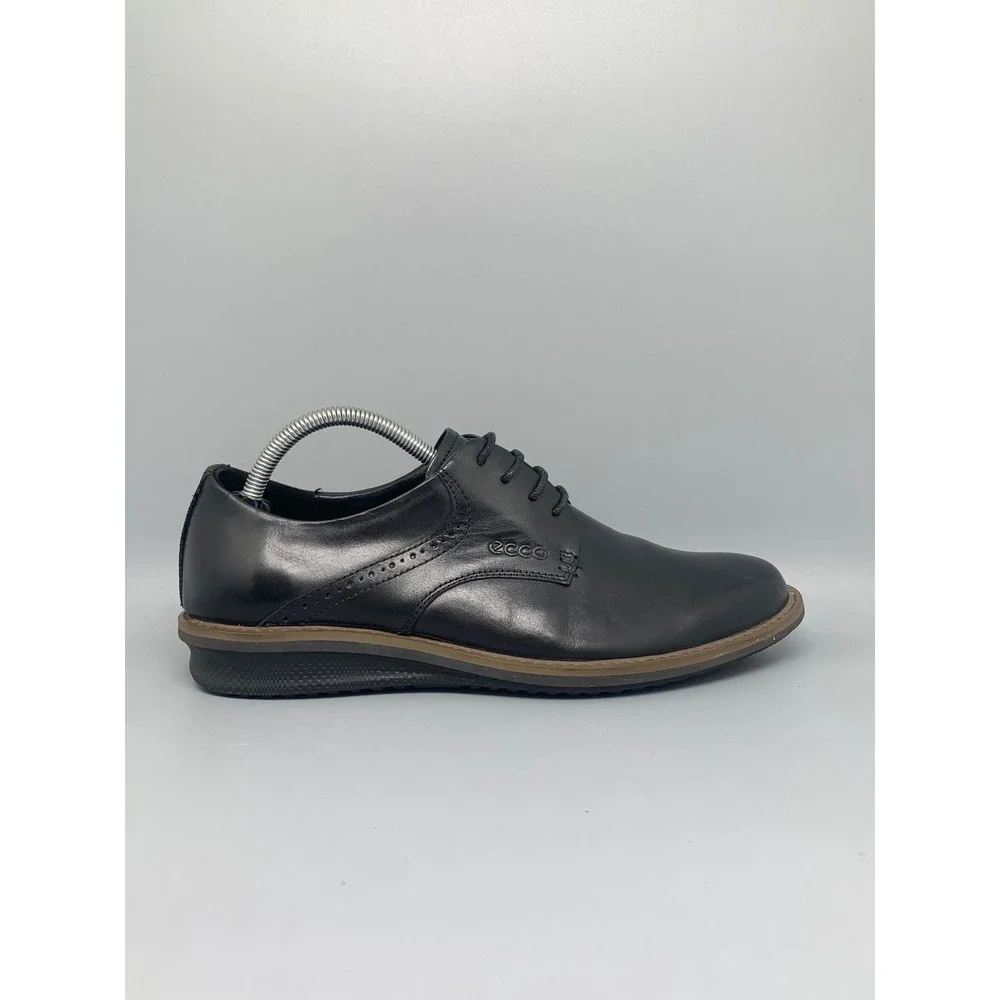 ECCO Helsinki 2.0 Black Leather Derby‎ Shoes 500164 Men's Sz 8-8.5 (EU 42)